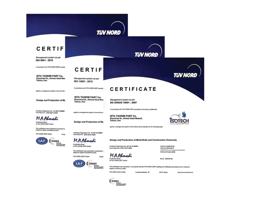 Certificates